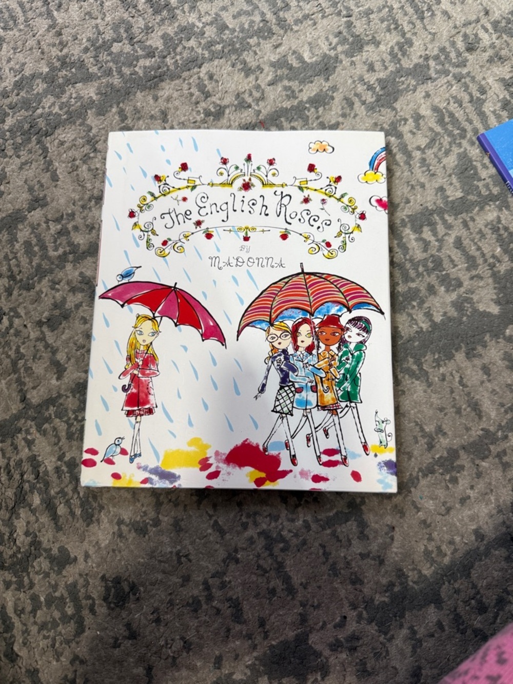 Scholastic The English Roses Illustrated Girls Book with Colorful Umbrellas